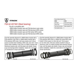 Középcsapágy Madone FSA Kit Középcsapágy Madone FSA Kit