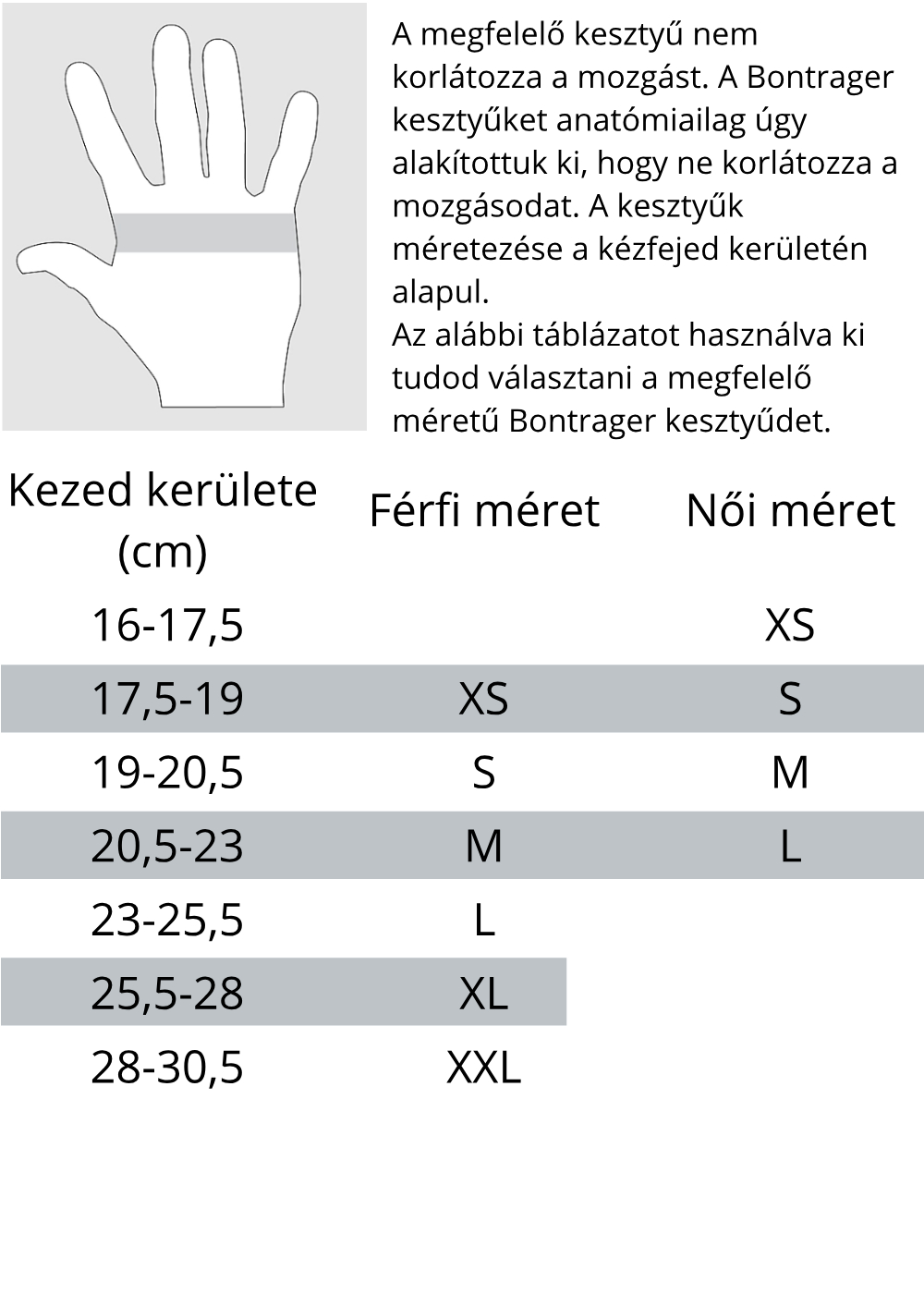 Kép segítség a méretekhez